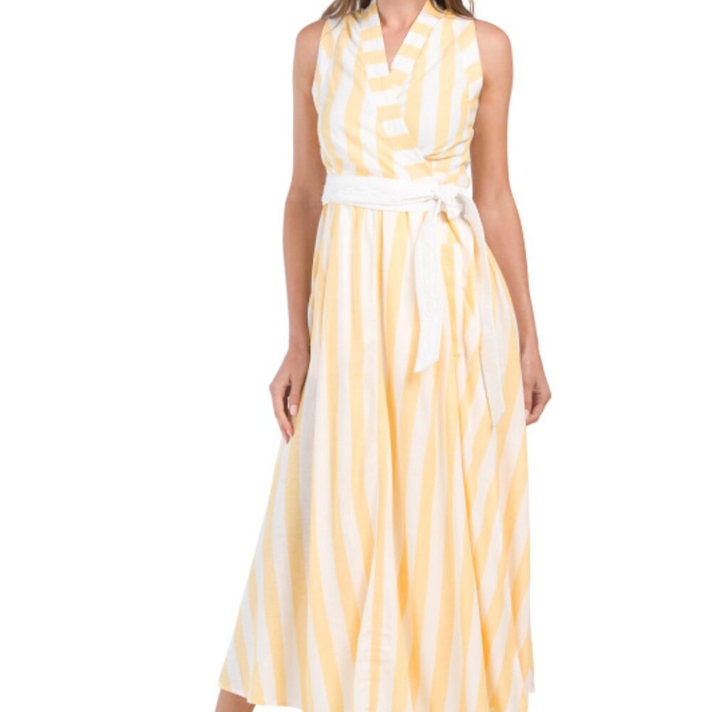 sleeveless Garden Wrap Dress - Picture 7 of 7